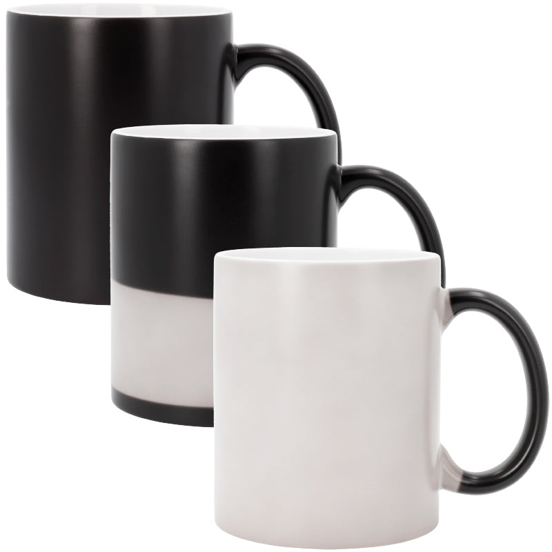 Taza mágica de color negro