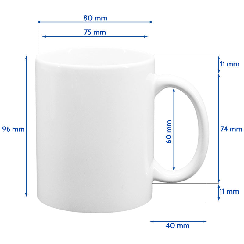 Taza personalizable color blanco