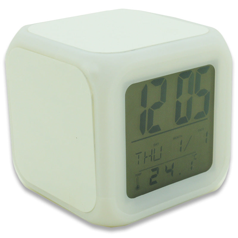 Reloj despertador luz led